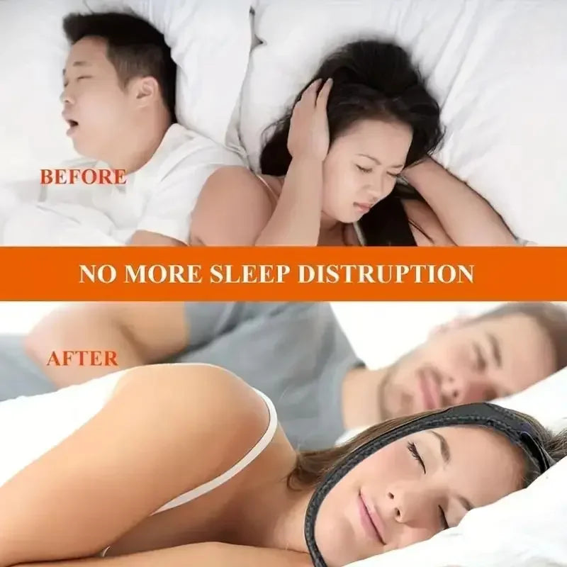 Anti-Sweat Black Gear with Anti-Snoring Mouth Breathing Correction Strap